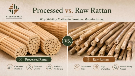 How Processed Vietnamese Rattan Improves Manufacturing Stability