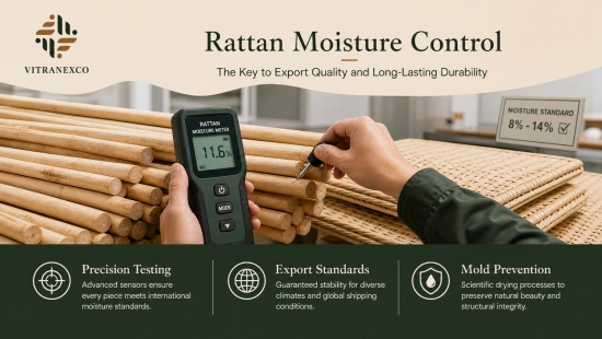 Rattan Moisture Control: The Key to Export Quality