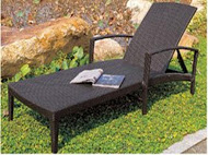 Poly rattan furniture, rattan lounge