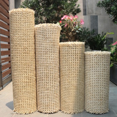 Natural octagonal rattan cane webbing