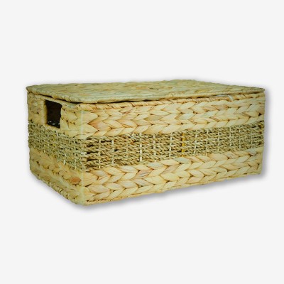Rectangular Seagrass Storage Box with Lid