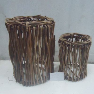 Rustic Willow Branch Storage Baskets