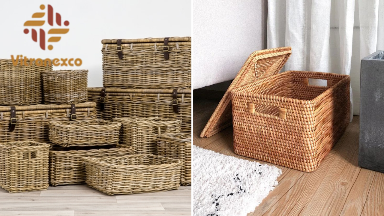 2 Rattan storage solutions