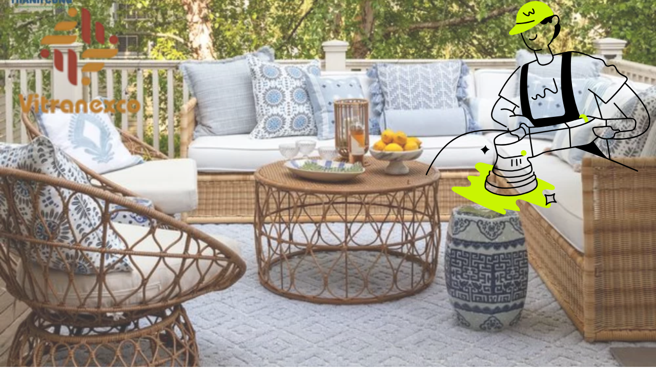 4 Regularly condition rattan with natural oils and polish