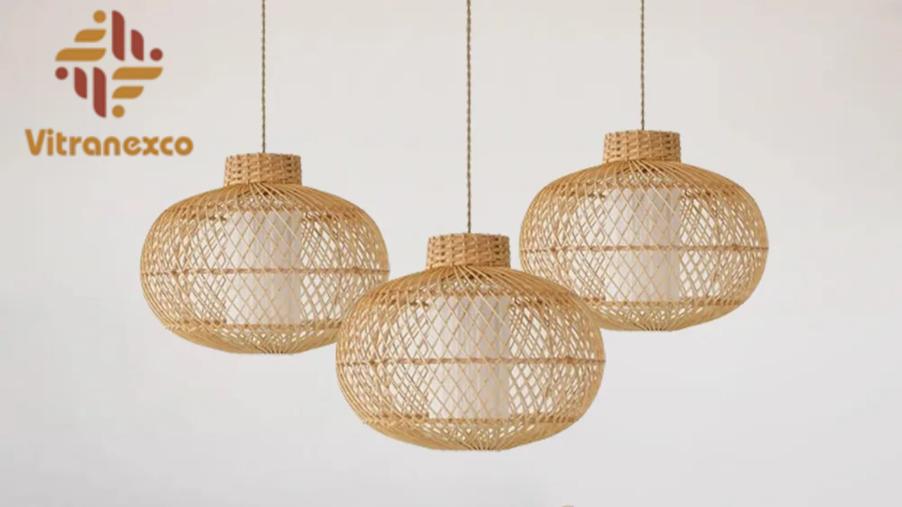 5 Rattan lighting fixtures