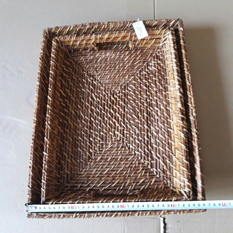 Premium Woven Bamboo Trays