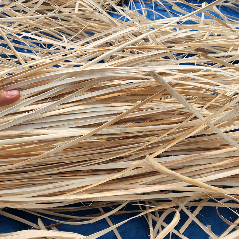 Close up view of furniture joints securely wrapped with glossy rattan peel