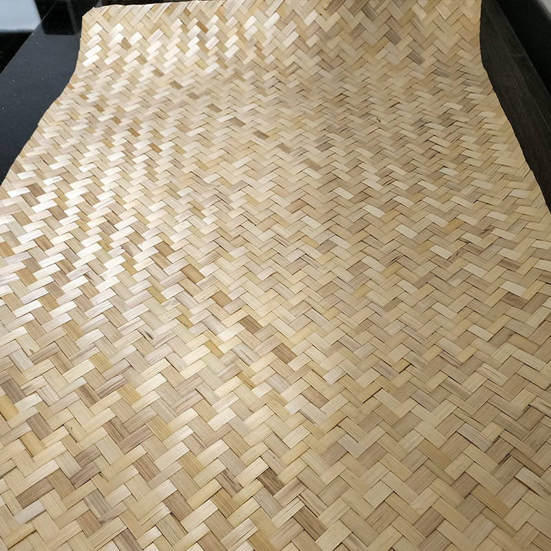 Natural organic textures of handcrafted bamboo decor