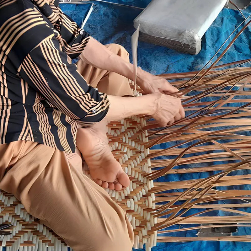 Artisan bamboo weaving workshop