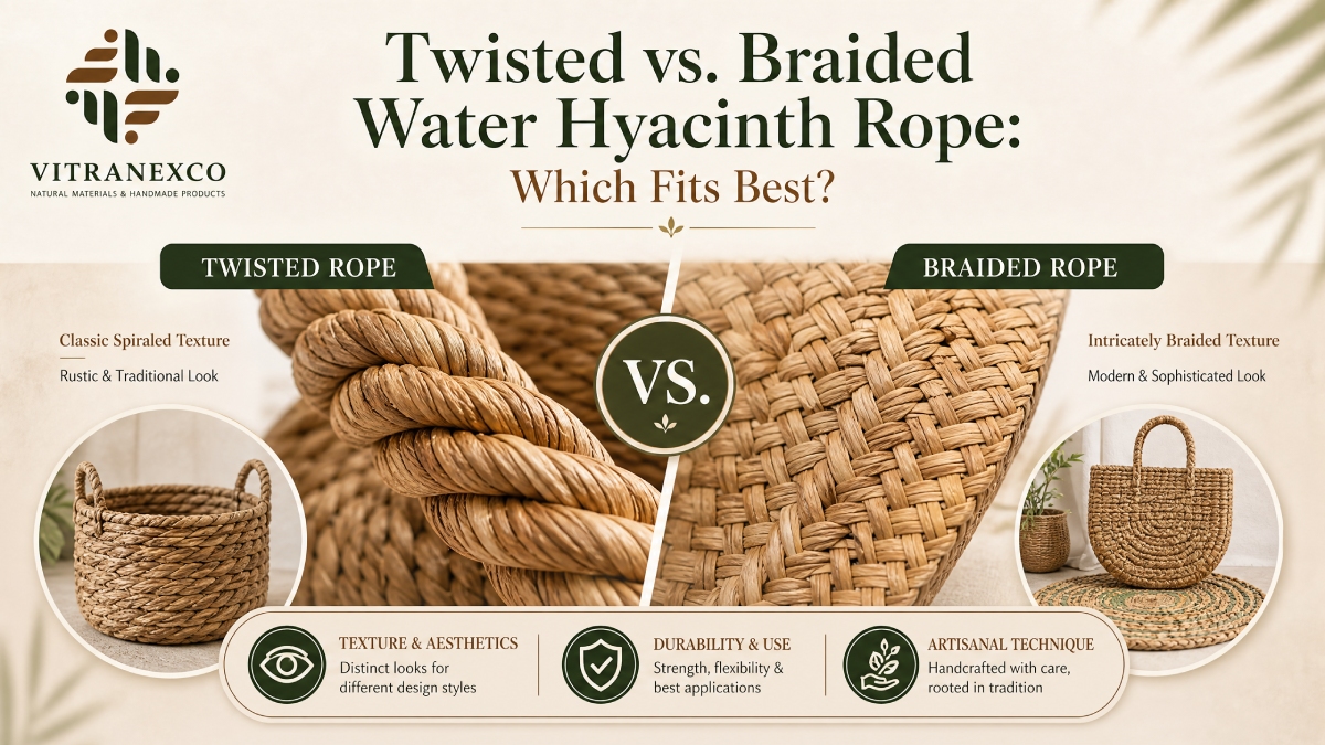 Twisted vs Braided Water Hyacinth Rope Comparison for Manufacturing